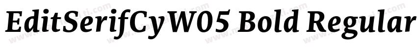 EditSerifCyW05 Bold Regular字体转换